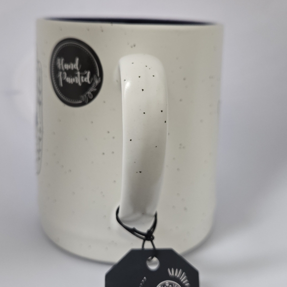 NEW Boho Hamsa Hand Ceramic Mug with Mystic Eye – 17oz Oversized Coffee Cup - Picture 6 of 10